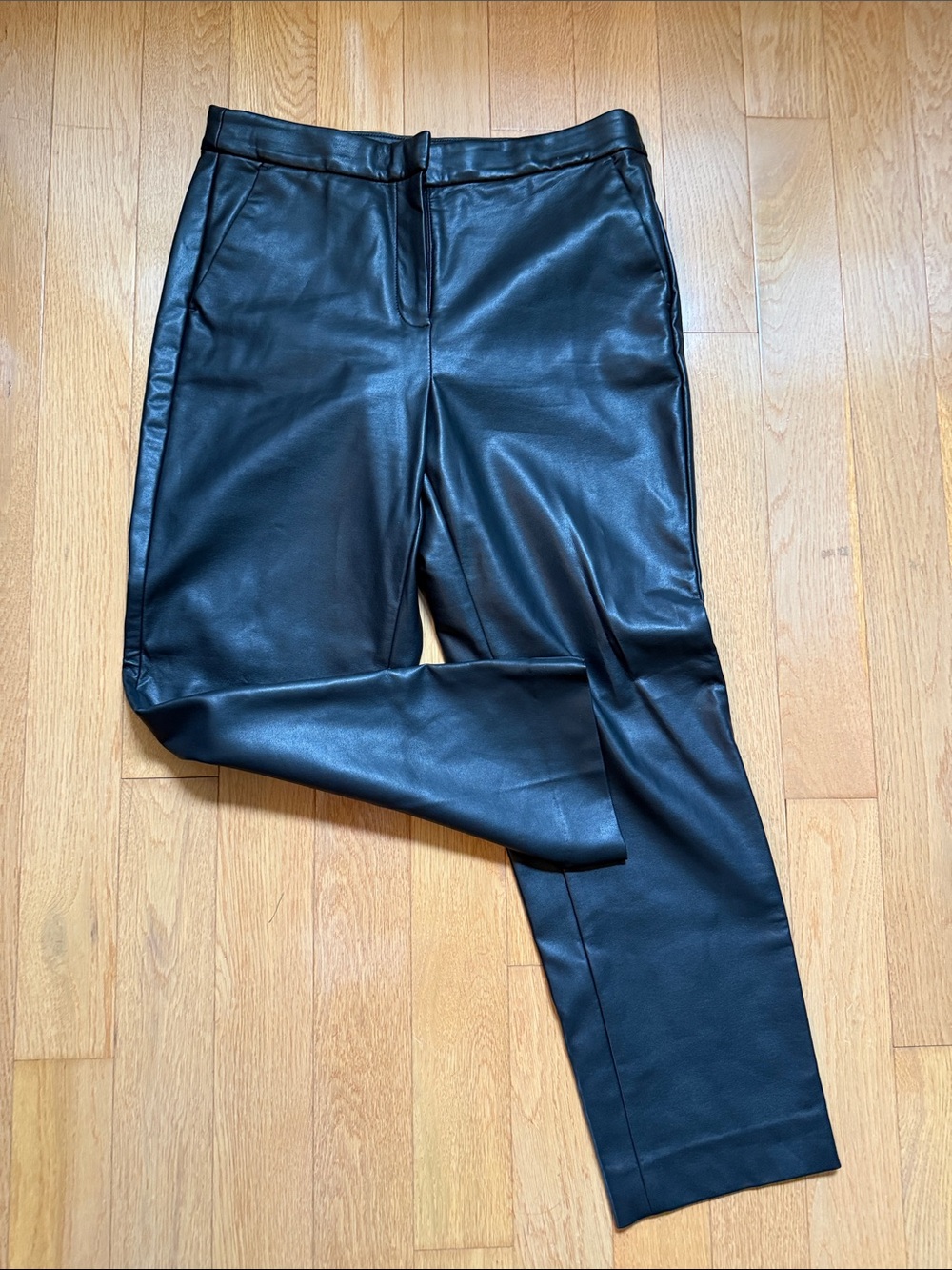 J. Crew Women’s Black Faux Leather Dress Pants